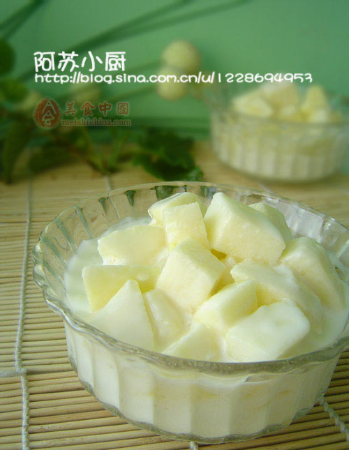 酸奶蘋果拌