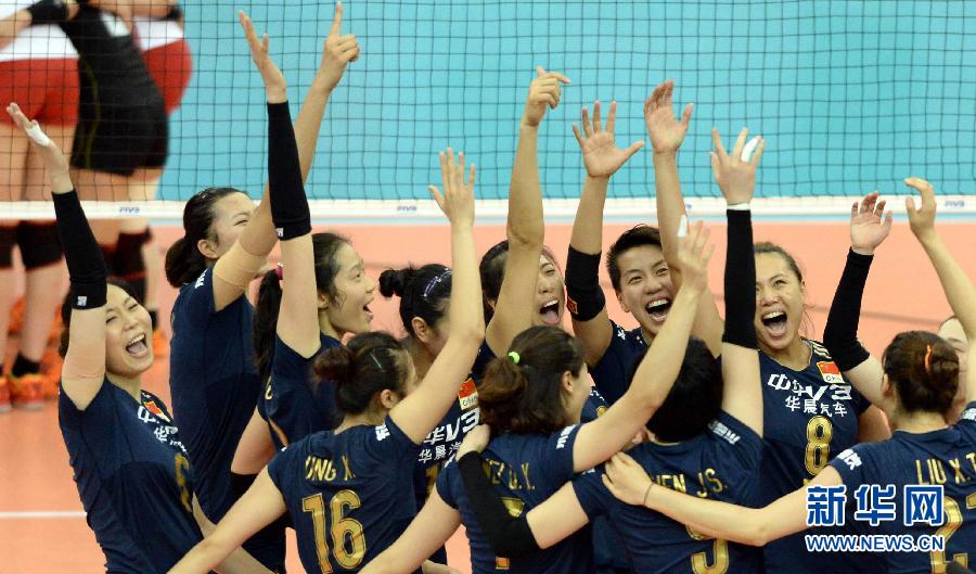 (體育)(6)排球——女排世界杯:中國隊奪冠 (體育)(6)排球——女排世界杯:中國隊奪冠