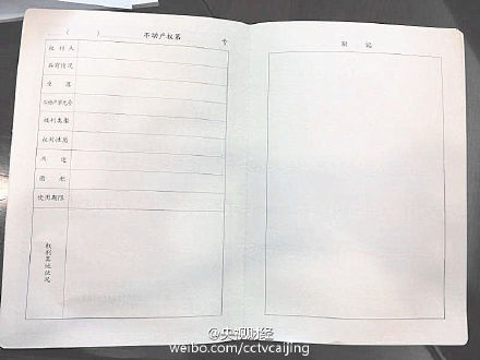 不動產(chǎn)登記薄證樣式曝光 小產(chǎn)權(quán)房不會發(fā)證