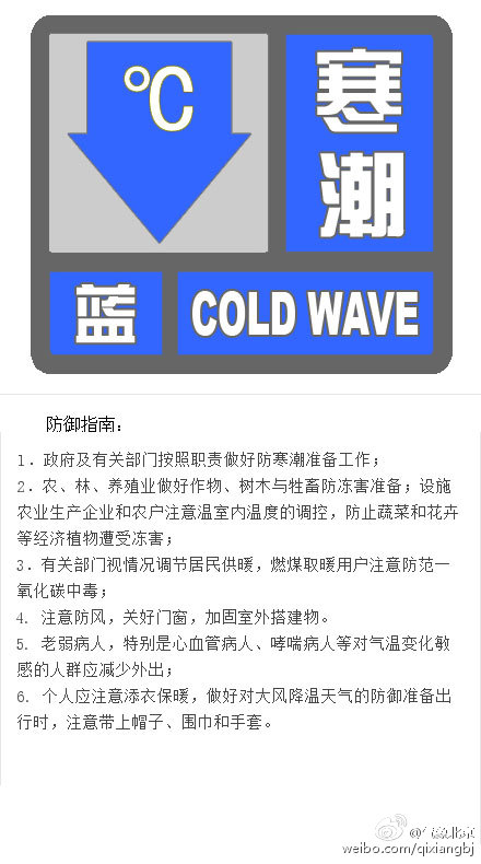 北京氣象臺(tái)發(fā)寒潮藍(lán)色預(yù)警信號(hào)山區(qū)局地大雪