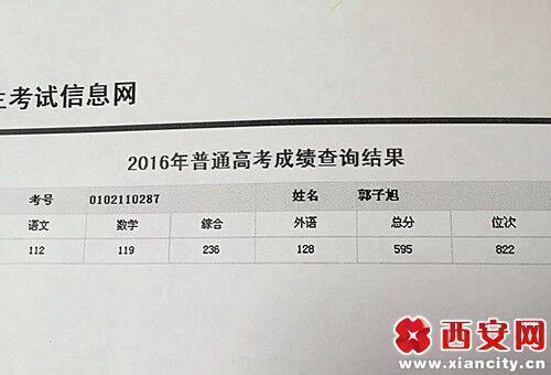男生高考595分或無學(xué)可上 招辦:愛哪投訴就哪去