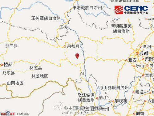 西藏昌都市察雅縣發(fā)生4.2級地震震源深度6千米